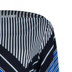 Pre Owned Diane Von Furstenberg Ruri Striped Shift Dress XL