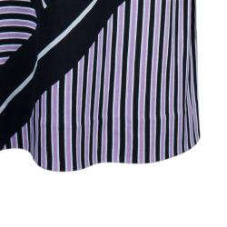 Pre Owned Diane Von Furstenberg Ruri Striped Shift Dress XL
