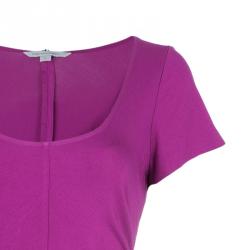 Pre Owned Diane Von Furstenberg Orchid Bloom Bally Dress M