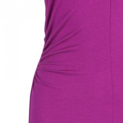 Pre Owned Diane Von Furstenberg Orchid Bloom Bally Dress M