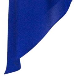 Pre Owned Diane Von Furstenberg Panos Silk Cobalt Dress M