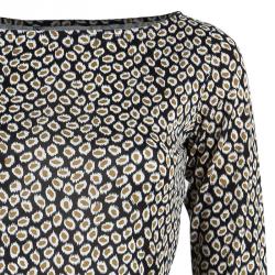 Pre Owned Diane von Furstenberg Sarita Long Sleeve Top S