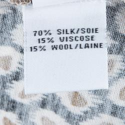 Pre Owned Diane von Furstenberg Sarita Long Sleeve Top S