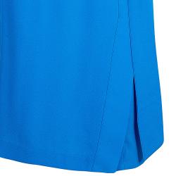 Pre Owned Diane von Furstenberg Blue Agantha One Shoulder Dress L
