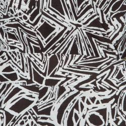 Pre Owned Diane von Furstenberg Anoush Brown Printed Wrap Dress M