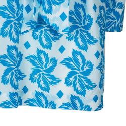 Pre Owned Diane Von Furstenberg White Blue Printed Taffy Dress S