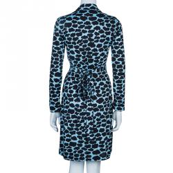 Pre Owned Diane Von Furstenberg New Jeanne Two Wrap Dress S
