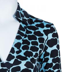 Pre Owned Diane Von Furstenberg New Jeanne Two Wrap Dress S