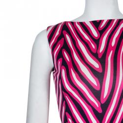 Pre Owned Diane von Furstenberg Herrin Print Dress XS