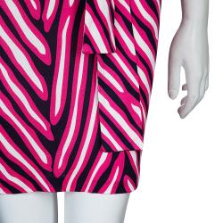 Pre Owned Diane von Furstenberg Herrin Print Dress XS