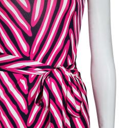 Pre Owned Diane von Furstenberg Herrin Print Dress XS