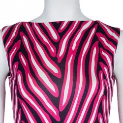 Pre Owned Diane von Furstenberg Herrin Print Dress XS