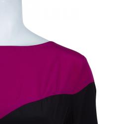 Pre Owned Diane Von Furstenberg Pink Sienna Printed Dress L