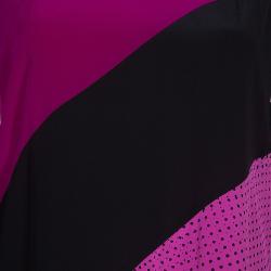 Pre Owned Diane Von Furstenberg Pink Sienna Printed Dress L