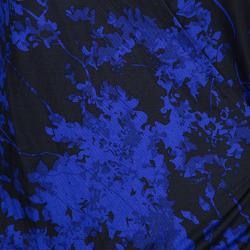 Pre Owned Diane Von Furstenberg Blue Multicolor Riviera Printed Wrap Dress XL