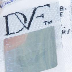 Pre Owned Diane Von Furstenberg Blue Multicolor Riviera Printed Wrap Dress XL