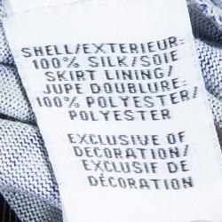 Pre Owned Diane Von Furstenberg Blue Multicolor Riviera Printed Wrap Dress XL