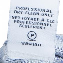 Pre Owned Diane Von Furstenberg Blue Multicolor Riviera Printed Wrap Dress XL