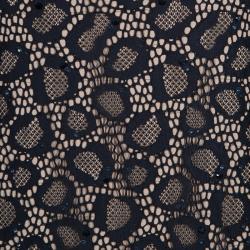 Pre Owned Diane Von Furstenberg Black Lace Zarita Embellished Dress S