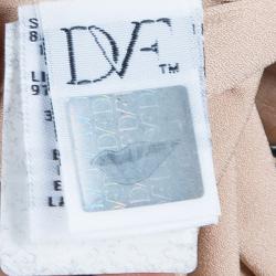 Pre Owned Diane Von Furstenberg Black Lace Zarita Embellished Dress S