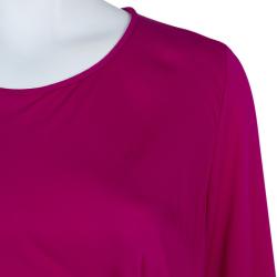 Pre Owned Diane Von Furstenberg Pink Zoe Dress M