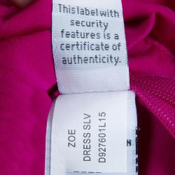 Pre Owned Diane Von Furstenberg Pink Zoe Dress M