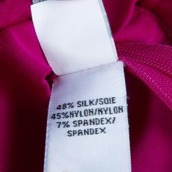 Pre Owned Diane Von Furstenberg Pink Zoe Dress M