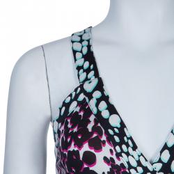 Pre Owned Diane von Furstenberg Samson Printed Maxi Wrap Dress M