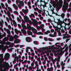 Pre Owned Diane von Furstenberg Samson Printed Maxi Wrap Dress M
