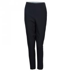Pre Owned Diane von Furstenberg Black Jordy Trousers L
