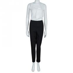 Pre Owned Diane von Furstenberg Black Jordy Trousers L