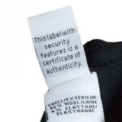 Pre Owned Diane von Furstenberg Black Jordy Trousers L