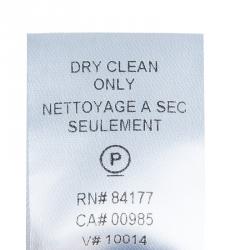 Pre Owned Diane Von Furstenberg Black Button Front Short Sleeve Knit Charo Dress M