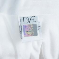 Pre Owned Diane Von Furstenberg White Lace Zarita Long Dress S