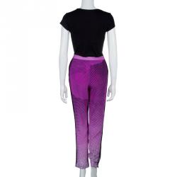 Diane Von Furstenberg Pink Silk Speckle Print Madison Pants M