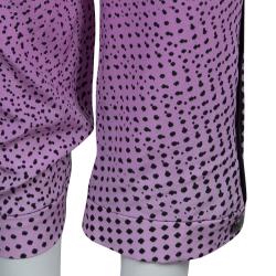 Diane Von Furstenberg Pink Silk Speckle Print Madison Pants M