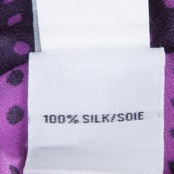 Diane Von Furstenberg Pink Silk Speckle Print Madison Pants M