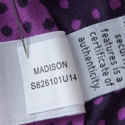 Diane Von Furstenberg Pink Silk Speckle Print Madison Pants M