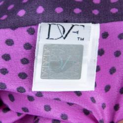 Diane Von Furstenberg Pink Silk Speckle Print Madison Pants M