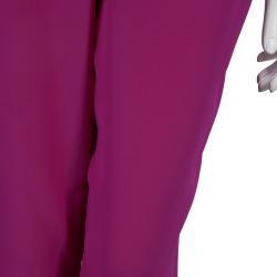 Pre Owned Diane Von Furstenberg Pink Silk Janeta Pants M