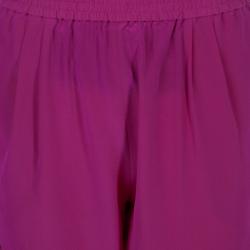 Pre Owned Diane Von Furstenberg Pink Silk Janeta Pants M