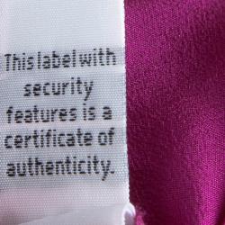 Pre Owned Diane Von Furstenberg Pink Silk Janeta Pants M