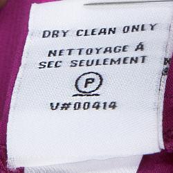 Pre Owned Diane Von Furstenberg Pink Silk Janeta Pants M