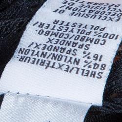 Pre Owned Diane Von Furstenberg Black Lace Colette Embellished Top S