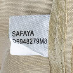 Pre Owned Diane Von Furstenberg Beige Safaya Utility Dress M