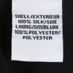 Pre Owned Diane Von Furstenberg Monochrome Zebra Printed Silk Simonia Gown S