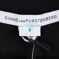 Pre Owned Diane Von Furstenberg Black Silk Sequined Aleah Shorts S