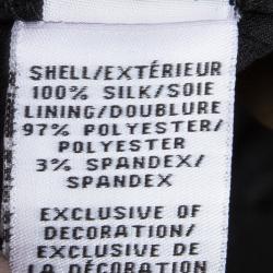 Pre Owned Diane Von Furstenberg Black Silk Sequined Aleah Shorts S