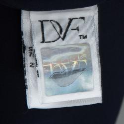 Pre Owned Diane Von Furstenberg Midnight Blue Kora Tunic Dress L