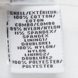 Pre Owned Diane Von Furstenberg White Waldorf Cosmic Lace Cocktail Coat XS